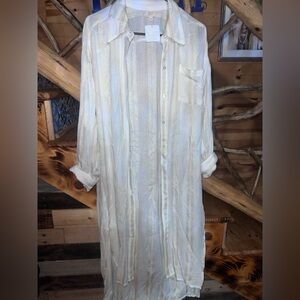 NWT Surf Gypsy Dress Size Small. Cream And Gold Color Very Cute